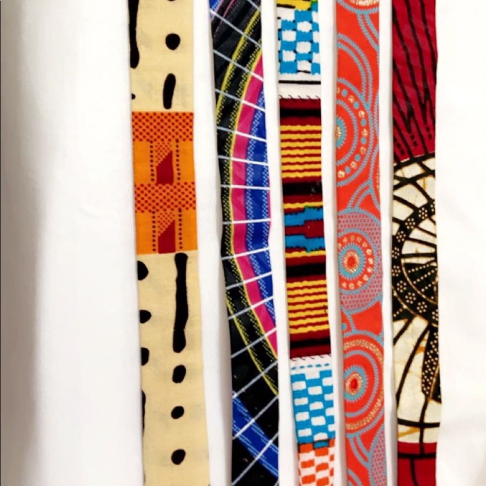 African fabric Chuck Necklaces
